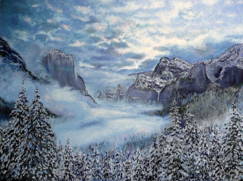 Yosemite v zimě